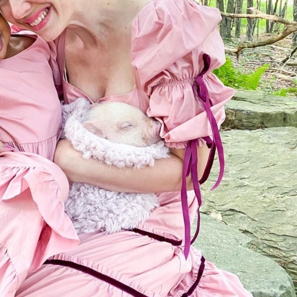 Pink puff shoulder dress-matching daughter dress avail in separate listing - Picture 12 of 12
